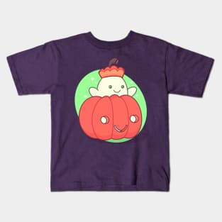 Pumpkin Ghost Kids T-Shirt